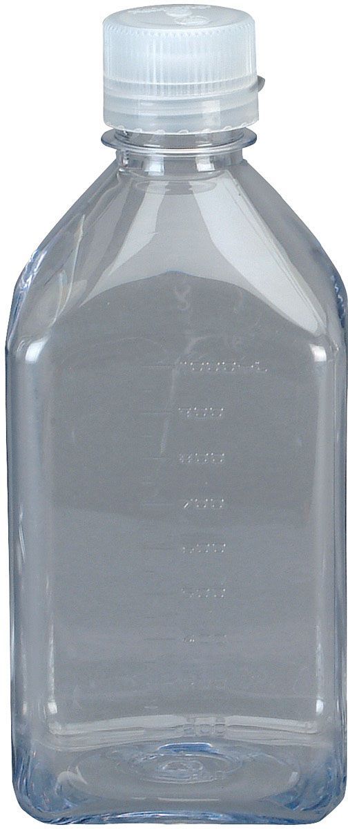 NALGENE TRANSPARENT SQUARE STORAGE BOTTLES