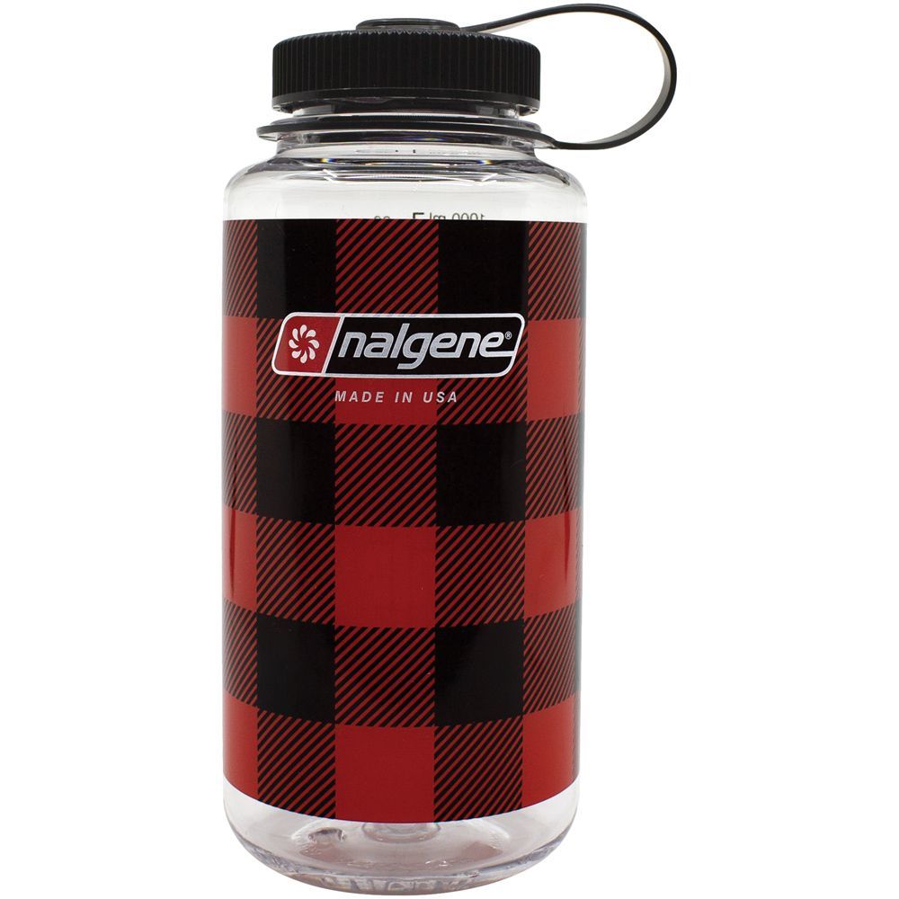 NALGENE WIDE MOUTH 32 OZ TRITAN PLAID