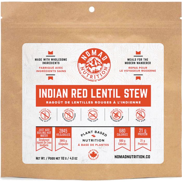 NOMAD NUTRITION INDIAN RED LENTIL STEW - 4 OUNCE