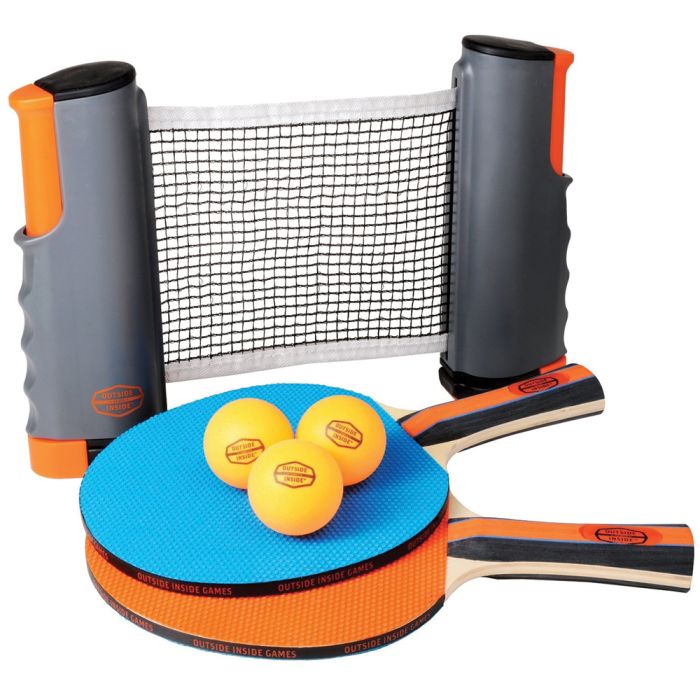 OUTSIDE INSIDE BACKPACK TABLE TENNIS SET