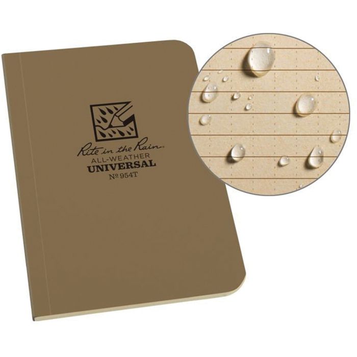 RITE IN THE RAIN FIELD MEMO BOOK TAN 3.5 X 6
