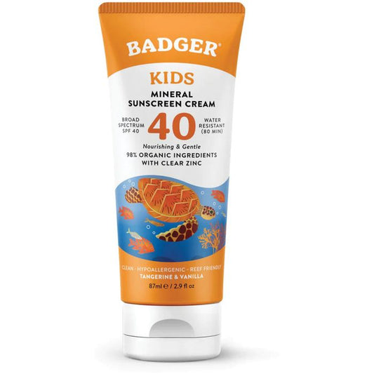 BADGER KIDS CLEAR SUNSCREEN SPF40 2.9OZ