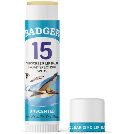 BADGER CLEAR ZINC LIP BALM SPF15