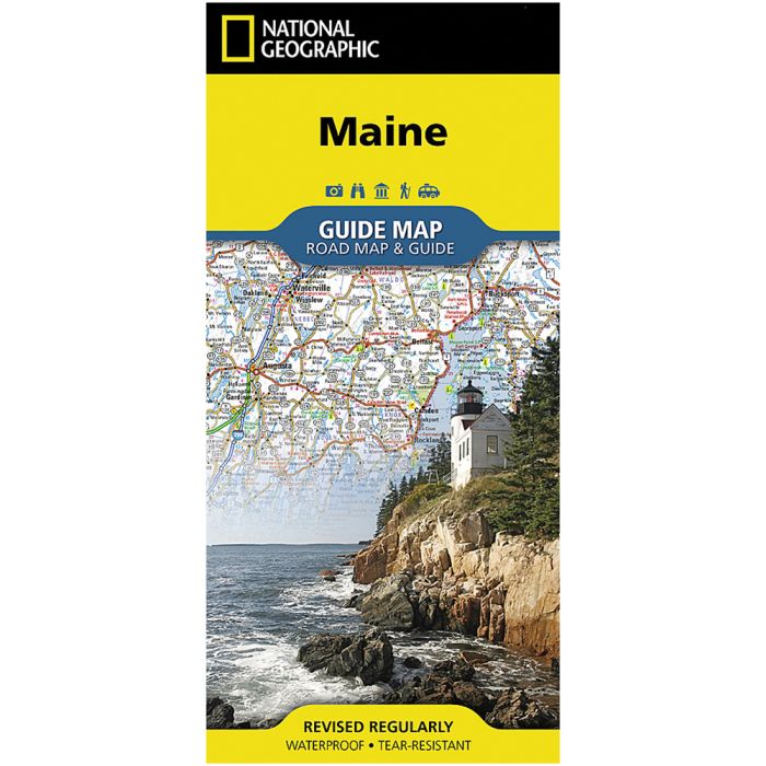 NATIONAL GEOGRAPHIC MAINE MAP