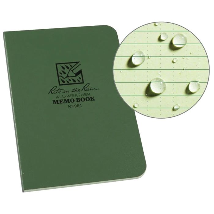 RITE IN THE RAIN FLEXBOOK GREEN 3.5 X 5