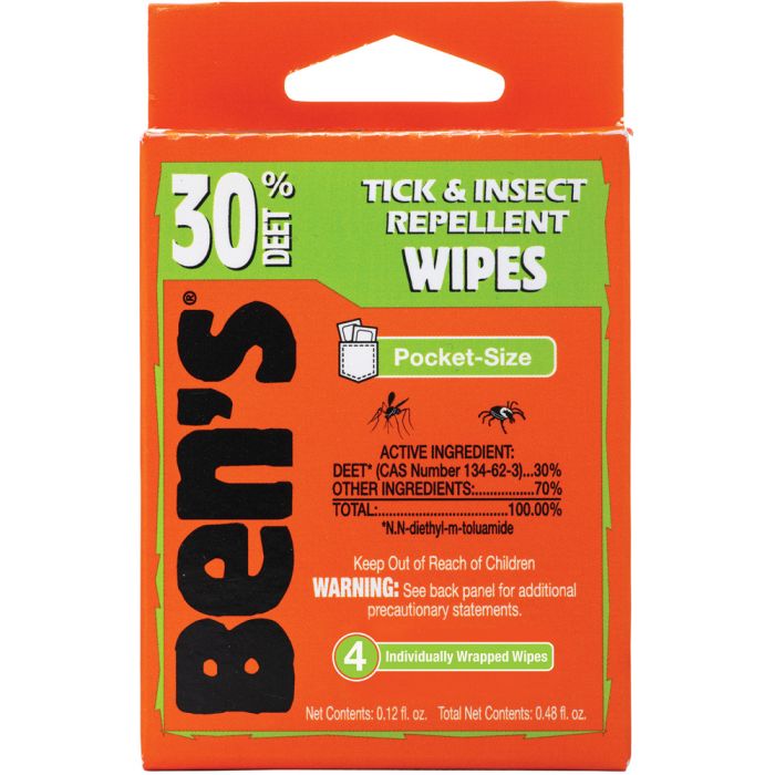 BENS BEN'S 30 WIPES 4 PIECE TRAVEL PACK