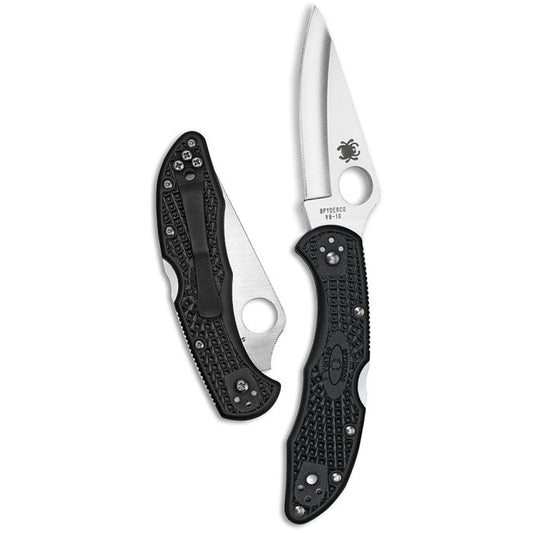 SPYDERCO DELICA 4 LIGHTWT PLAINEDGE BLK