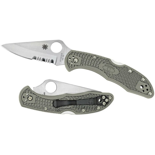 SPYDERCO DELICA 4 LTWT COMBO GREEN