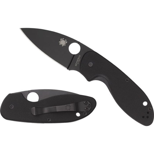 SPYDERCO EFFICIENT ALL BLACK PLAINEDGE