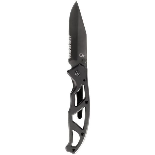 GERBER PARAFRAME I GREY SERRATED CLAM