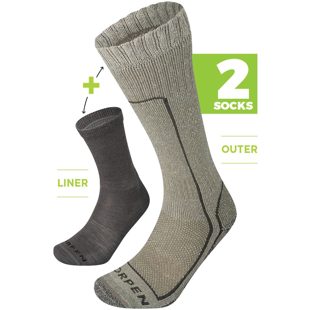 LORPEN T2 COLD WEATHER SYSTEM ECO UNISEX SOCKS