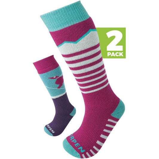 LORPEN T1 MERINO SKI ECO KID'S SOCKS 2-PACK