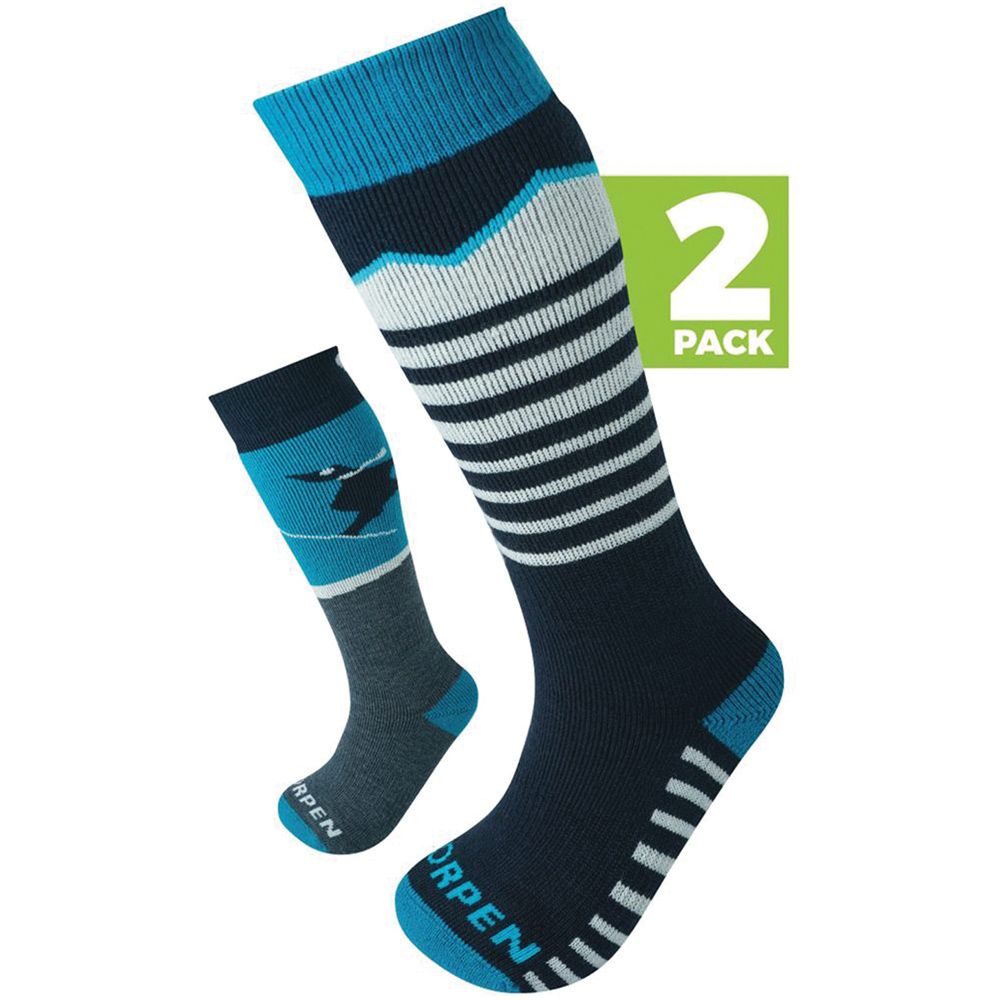 LORPEN T1 MERINO SKI ECO KID'S SOCKS 2-PACK