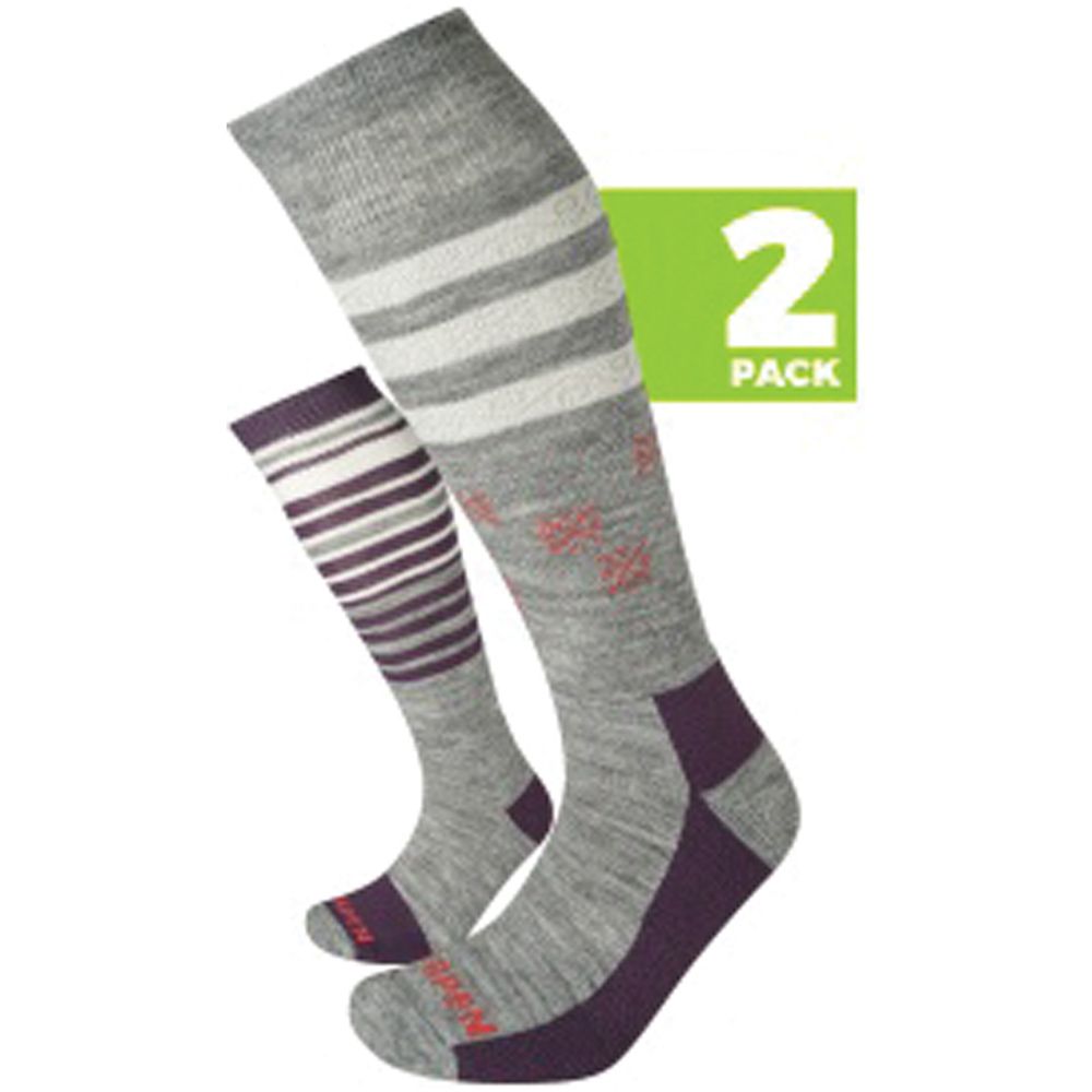 LORPEN T1 SKI MID ECO WOMEN'S SOCKS 2-PACK