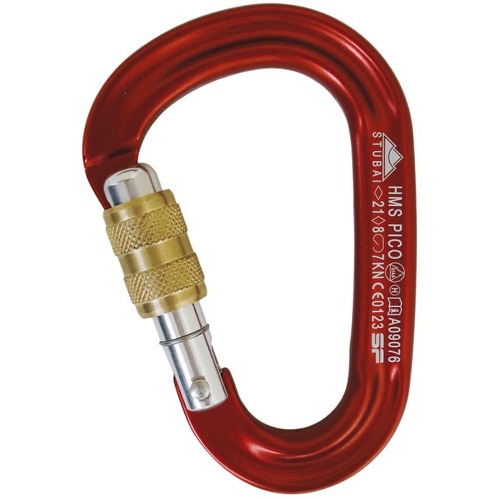 STUBAI MINI HMS PICO SCREW GATE - RED