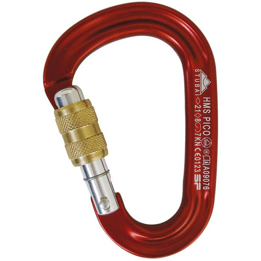 STUBAI MINI HMS PICO SCREW GATE - RED