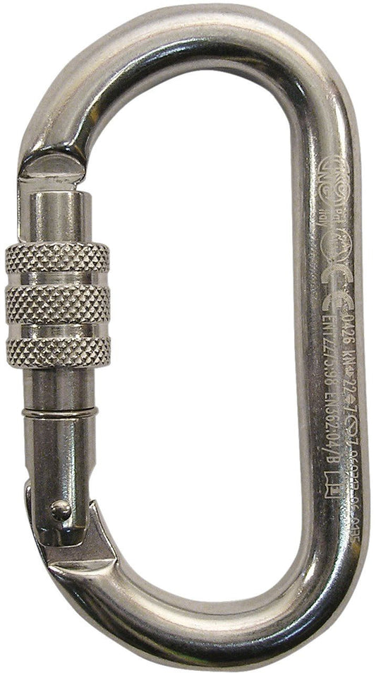 KONG OVAL KEYLOCK SCREW GATE CARABINERS