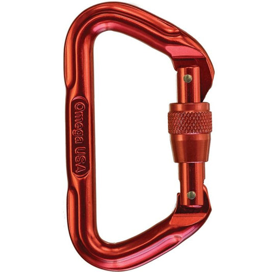 OMEGA PACIFIC STANDARD D SCREW GATE - RED