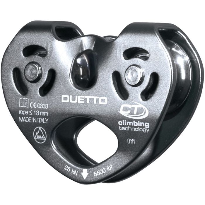 CLIMBING TECHNOLOGY DUETTO ALUMINUM TWIN PULLEY