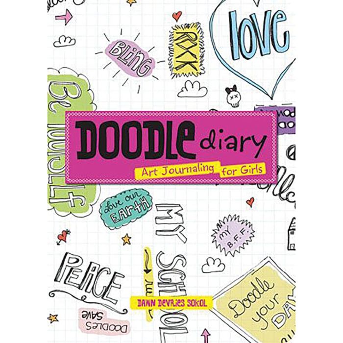 GIBBS SMITH DOODLE DIARY FOR GIRLS