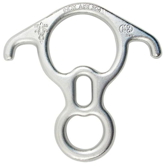 KONG BIG 8 STAINLESS STEEL DESCENDER POLISHED