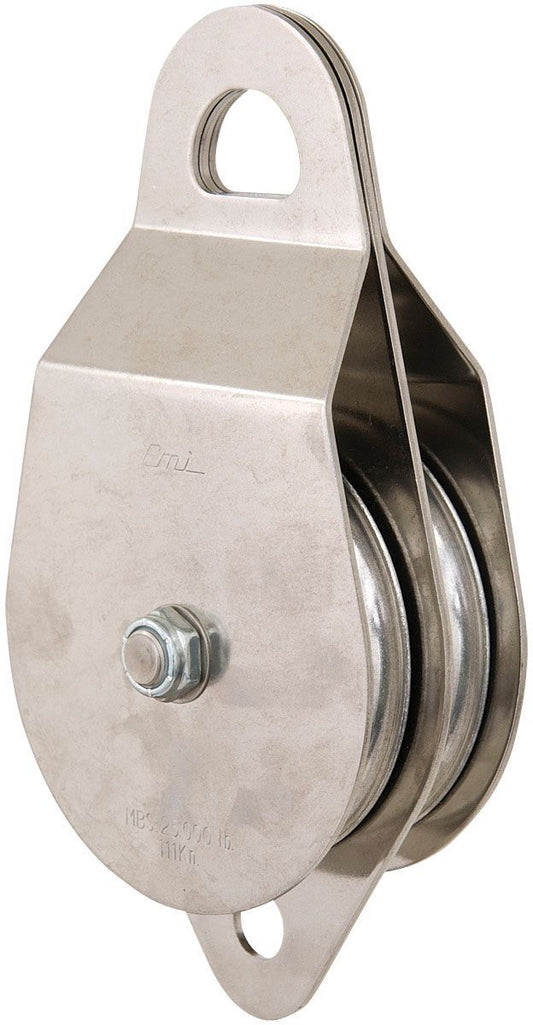 CMI 4" DUAL PULLEY STAINLESS STEEL