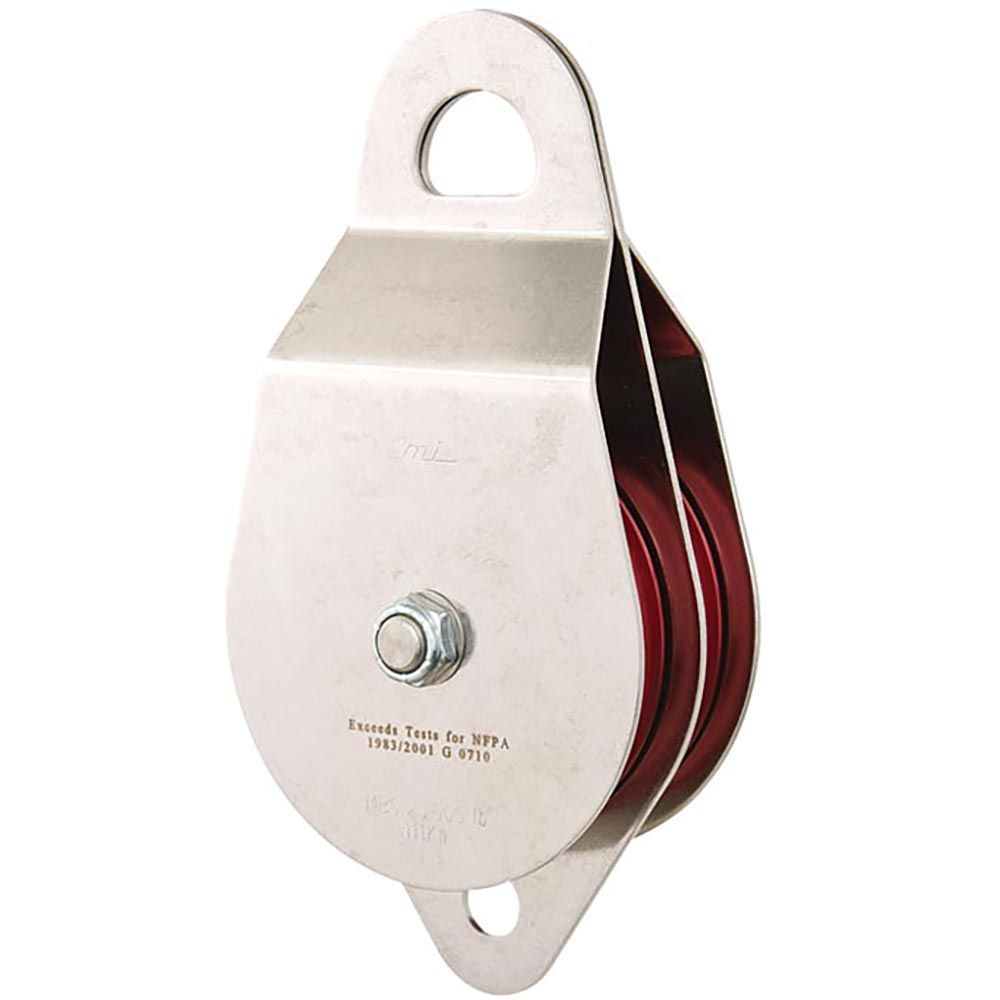 CMI 4" DUAL PULLEY STAINLESS STEEL