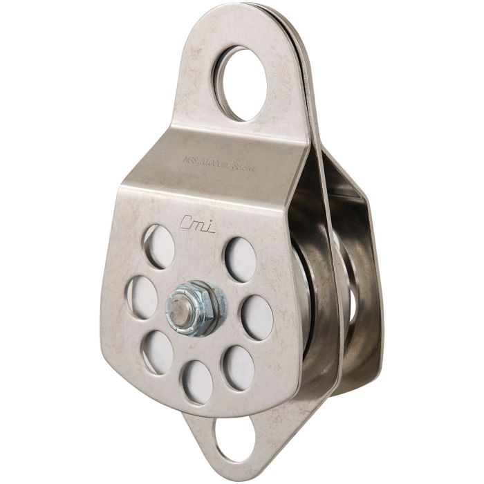 CMI 3" ALUMINUM SHEAVE, STAINLESS STEEL, BUSHING DOUBLE PULLEY