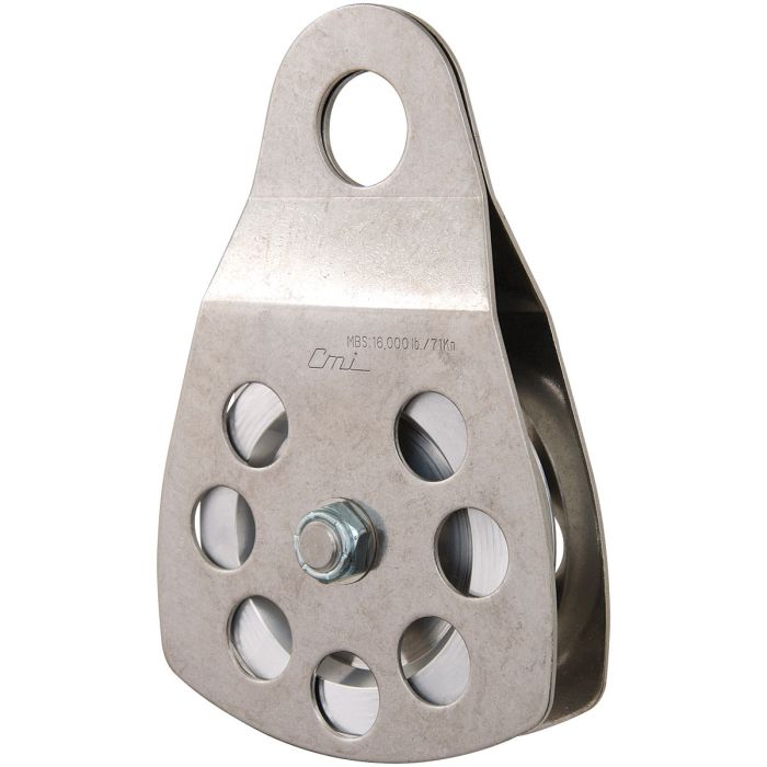 CMI 4" ALUMINUM SHEAVE, STAINLESS STEEL, BALL BEARING PULLEY
