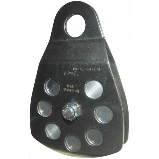 CMI 4" STAINLESS STEEL, ALUMINUM SHEAVE, BALL BEARING PULLEY