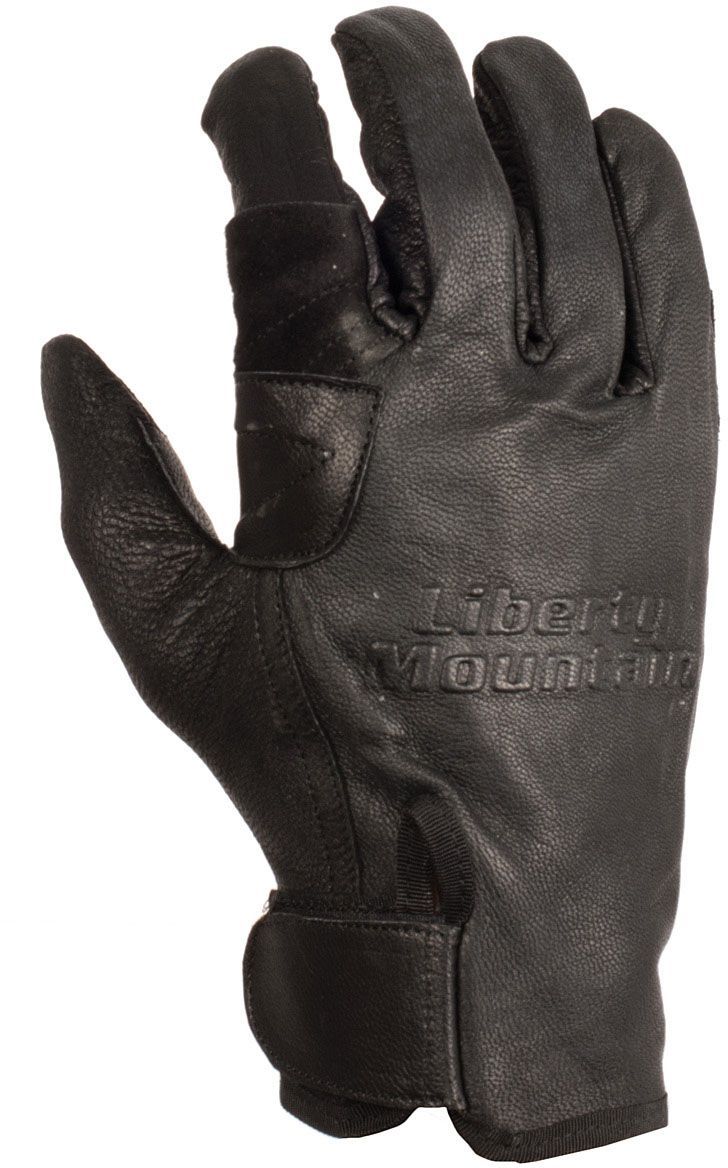 LIBERTY MOUNTAIN PRO RAPPEL GLOVE GOAT SKIN - BLACK