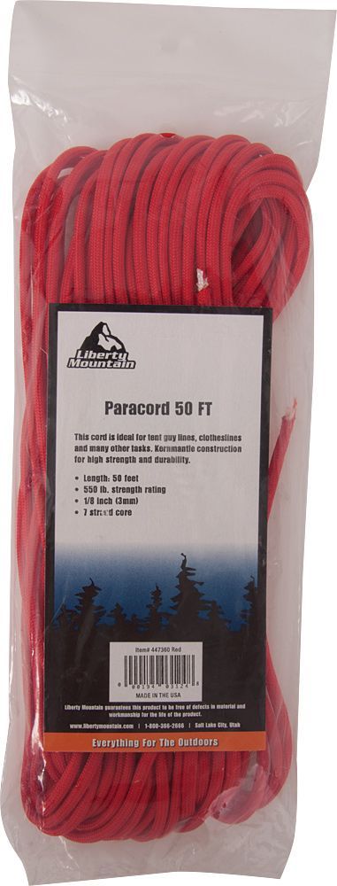 LIBERTY MOUNTAIN PARACORD 550  50 FEET