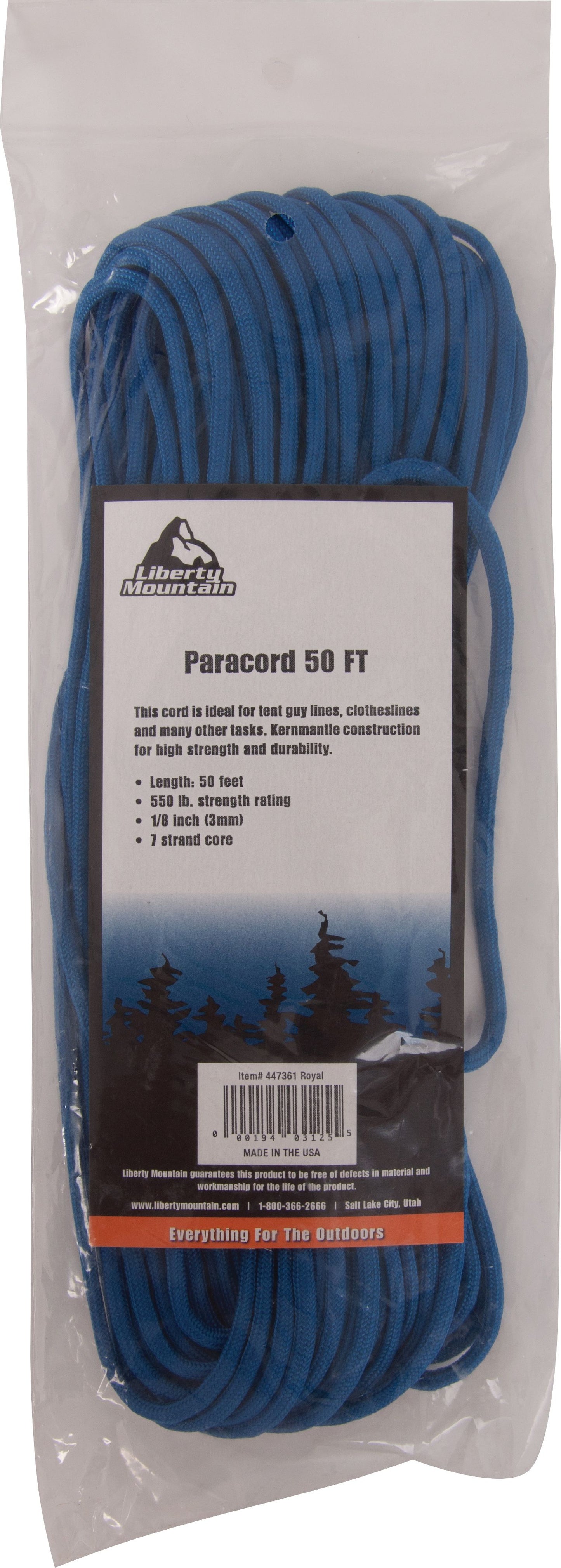 LIBERTY MOUNTAIN PARACORD 550  50 FEET