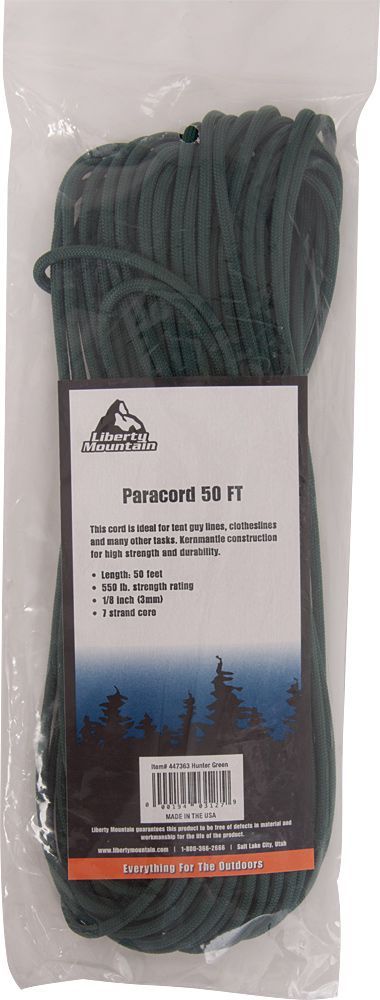 LIBERTY MOUNTAIN PARACORD 550  50 FEET
