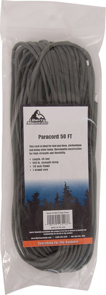 LIBERTY MOUNTAIN PARACORD 550  50 FEET