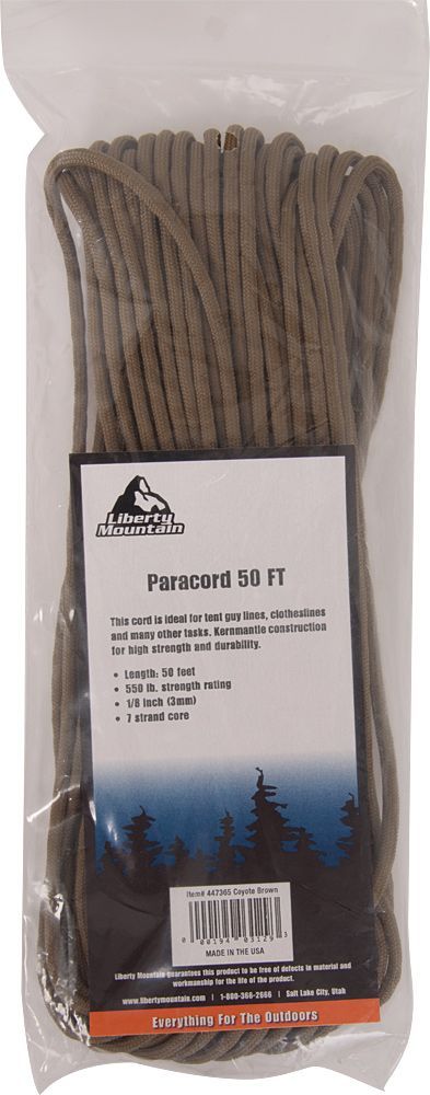 LIBERTY MOUNTAIN PARACORD 550  50 FEET
