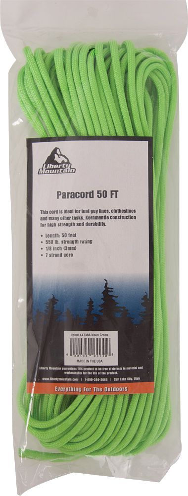 LIBERTY MOUNTAIN PARACORD 550  50 FEET