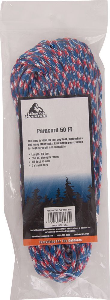 LIBERTY MOUNTAIN PARACORD 550  50 FEET