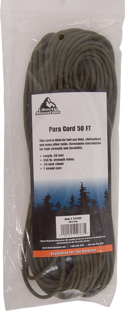 LIBERTY MOUNTAIN PARACORD 550  50 FEET