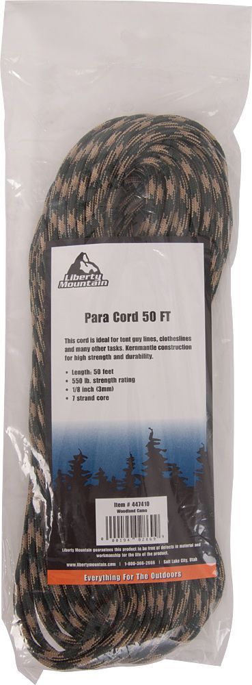 LIBERTY MOUNTAIN PARACORD 550  50 FEET