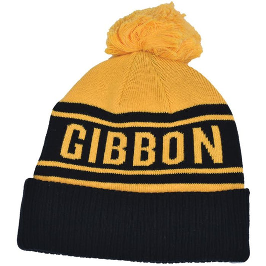 GIBBON HEY HONEY COTTON BEANIE BLUE AND YELLOW