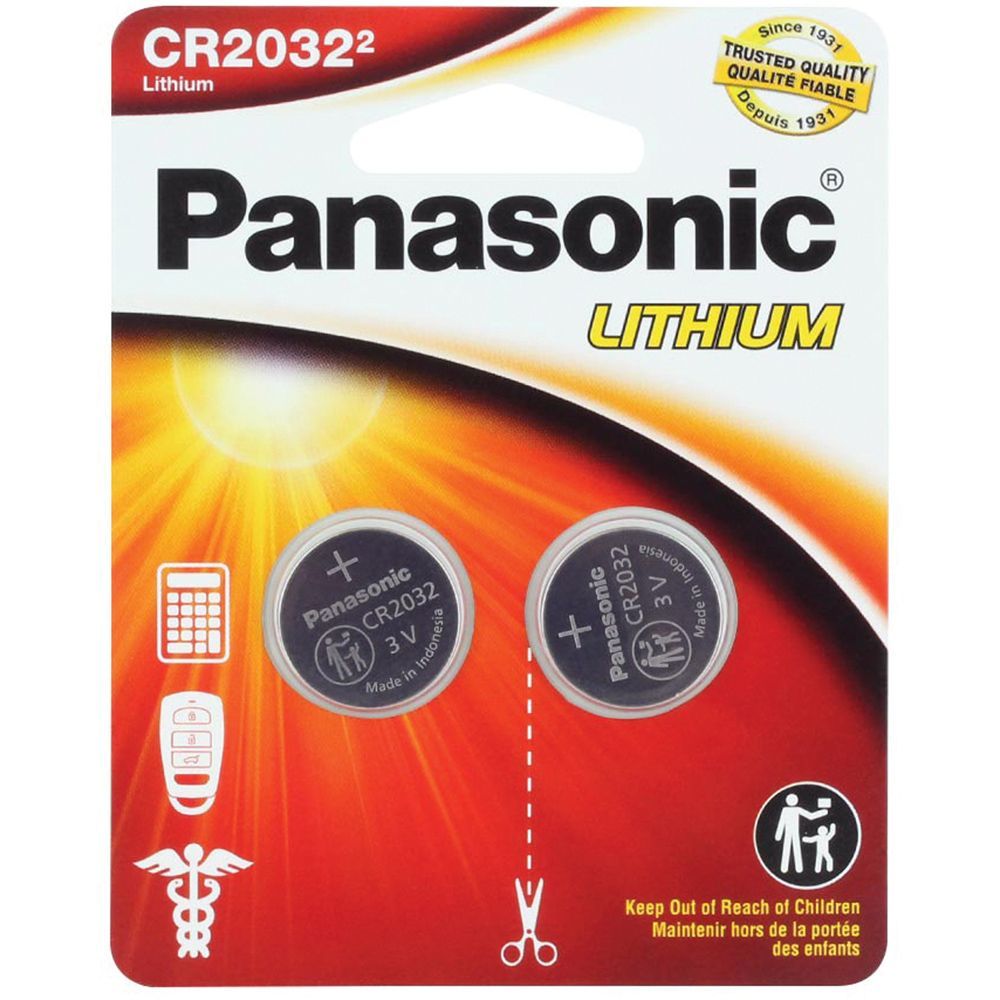 PANASONIC LITHIUM CR2032 COIN BATTERIES