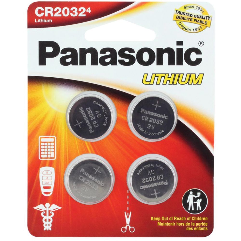 PANASONIC LITHIUM CR2032 COIN BATTERIES