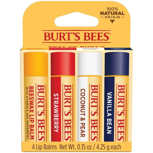 BURTS BEES BURT'S BEES LIP BALM BEST OF BURT'S BLISTER 4 PACK