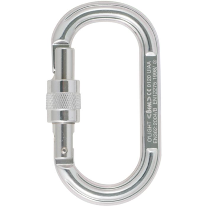 BEAL O'LIGHT SCREW GATE OVAL CARABINER