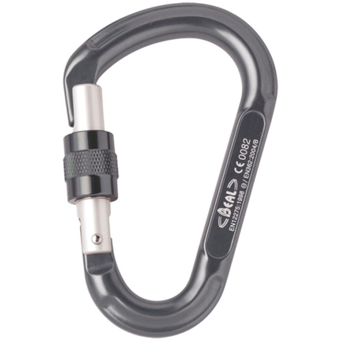 BEAL BE LOCK SCREW GATE CARABINER COLOR GRAY