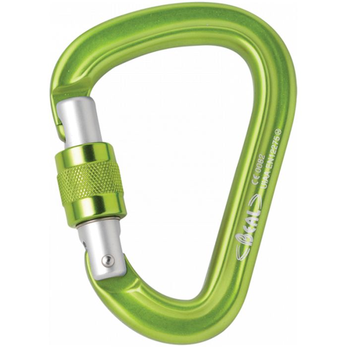 BEAL BE SAFE SCREWGATE HMS CARABINER GREEN