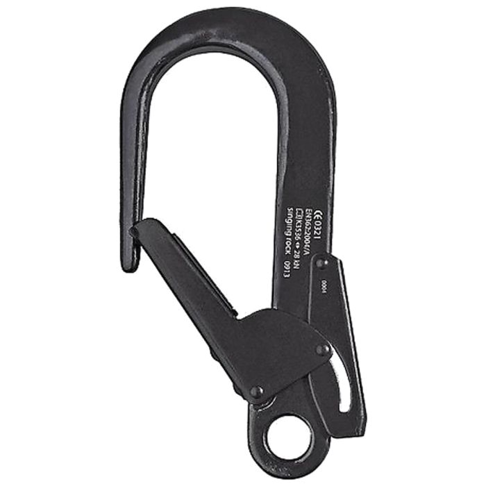 SINGING ROCK BIG DOUBLE LOCKING SNAP HOOK CONNECTOR BLACK