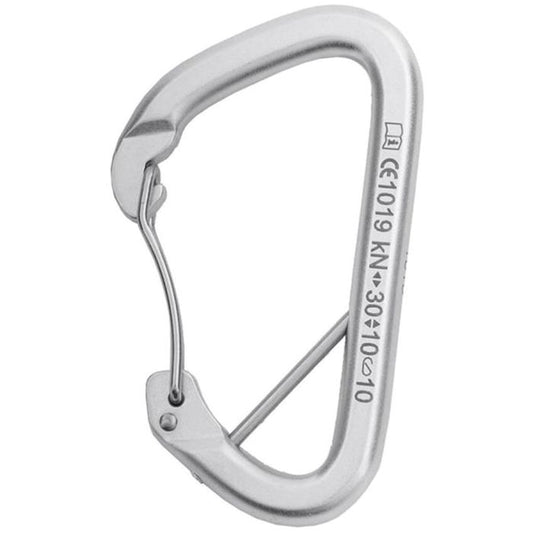 SINGING ROCK ARTWALL STEEL D WIREGATE CARABINER WITH CAPTIVE BAR