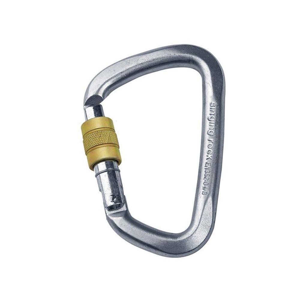 SINGING ROCK STEEL D CARABINER